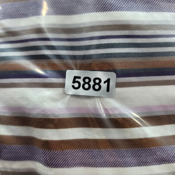 Men's Bugatchi Uomo Multicolor Striped Shirt Long Sleeve Button Down Size L - Picture 14 of 14